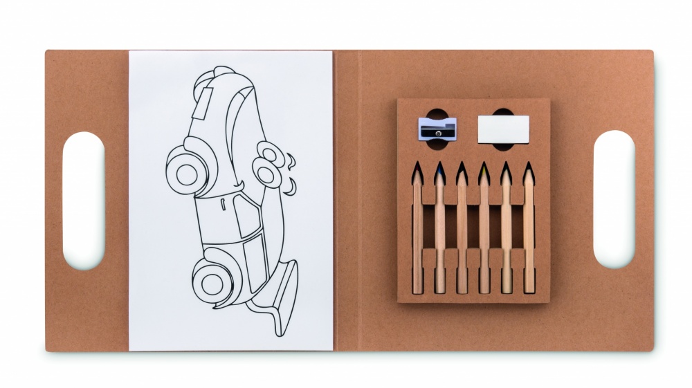 Logotrade corporate gift picture of: Colouring set with 6 pencils