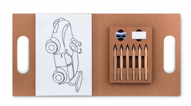 Logotrade promotional item picture of: Colouring set with 6 pencils