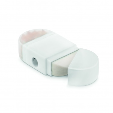 Logo trade advertising product photo of: Sharpener and eraser