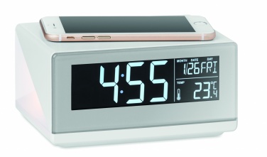 Logotrade promotional product picture of: LED clock & wireless charger5W