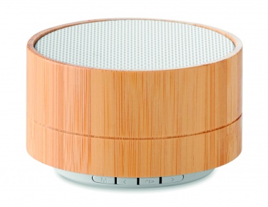 Logotrade promotional gift picture of: 3W Bamboo wireless speaker