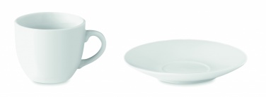 Logo trade business gift photo of: Espresso cup and saucer 80 ml