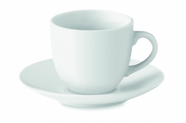Logo trade business gift photo of: Espresso cup and saucer 80 ml