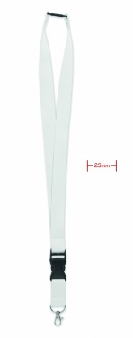 Logo trade business gifts image of: Lanyard with metal hook 25mm