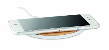 Logo trade business gift photo of: Wireless charger round 5W TISPAD