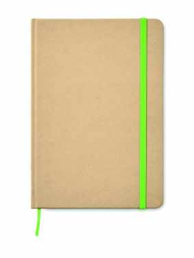 Logo trade promotional product photo of: A5 recycled notebook 80 lined