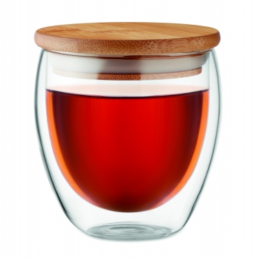 Logo trade promotional products image of: Double wall glass 250ml Hamburg