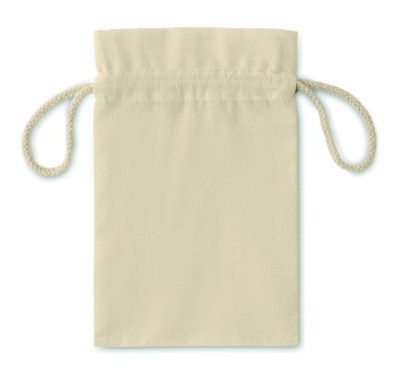 Logo trade advertising products image of: Small Cotton draw cord bag