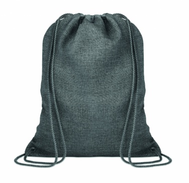 Logo trade promotional product photo of: 1200D heathered drawstring bag
