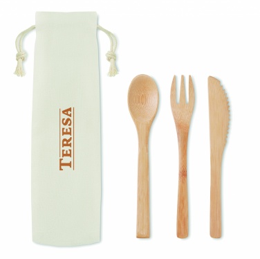 Logo trade corporate gifts picture of: Bamboo cutlery set