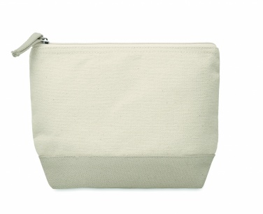 Logo trade corporate gifts picture of: Bicolour cotton cosmetic bag