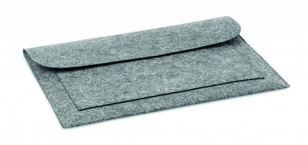 Logo trade promotional merchandise picture of: 15 inch Felt laptop pouch