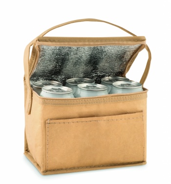 Logo trade corporate gift photo of: 6 can woven paper cooler bag