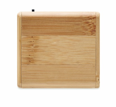 Logo trade promotional item photo of: Bamboo wireless speaker
