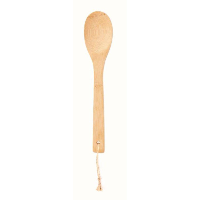 Logo trade business gifts image of: Spoon salad bamboo