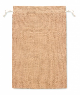 Logo trade promotional item photo of: Large jute gift bag 30x47 cm