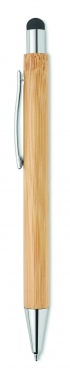 Logo trade promotional merchandise picture of: Bamboo ballpoint pen with blue ink