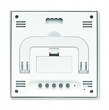 Logo trade promotional products picture of: Weather station bamboo front TURKU