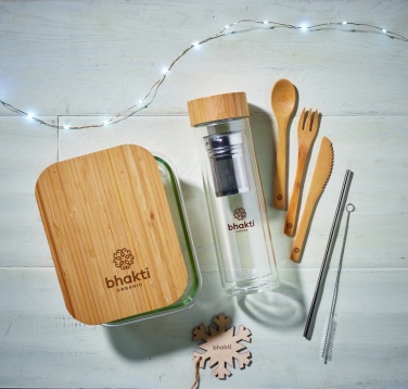 Logotrade promotional merchandise photo of: Glass lunchbox with bamboo lid