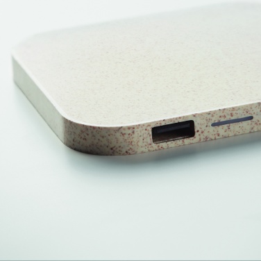 Logo trade promotional giveaway photo of: Hub charger wheat straw/ABS 5W