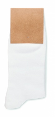 Logo trade promotional gifts image of: Pair of socks in gift box L