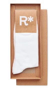 Logo trade promotional gift photo of: Pair of socks in gift box L