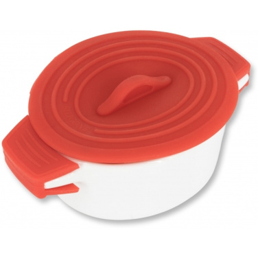 Logotrade promotional item picture of: Porcelain pot with silicone lid DELHI