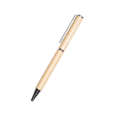 Logo trade promotional giveaways picture of: Wooden ballpen HEYWOOD