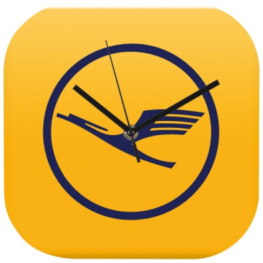 Logo trade promotional items image of: Wall clock with all over clock face BEL AIR