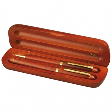 Logotrade business gift image of: Rosewood writing set OXFORD