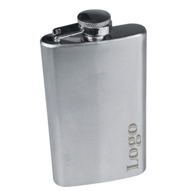 Logo trade promotional products picture of: Stainless steel hip flask FRESNO 104 ml