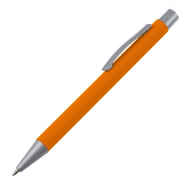 Logo trade promotional gift photo of: Metal ballpen soft touch ABU DHABI