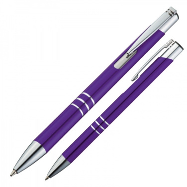 Logo trade promotional items picture of: Metal ballpen ASCOT