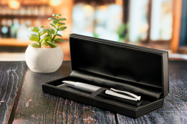 Logo trade promotional merchandise picture of: Metal ballpen CHESTER