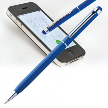 Logo trade promotional merchandise picture of: Metal ballpen with touch pen NEW ORLEANS