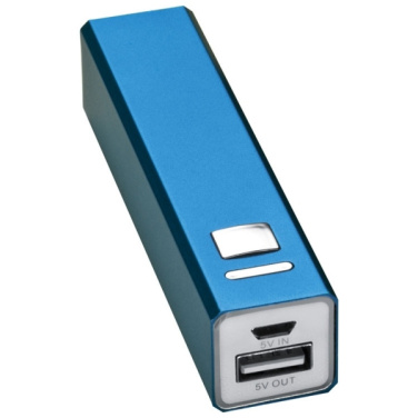 Logotrade promotional product image of: Metal power bank PORT HOPE 2200mAh