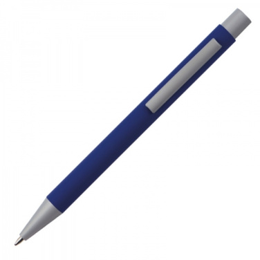 Logo trade promotional products image of: Metal ballpen soft touch ABU DHABI