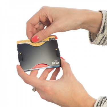 Logo trade promotional giveaways picture of: RFID card holder GLADSTONE