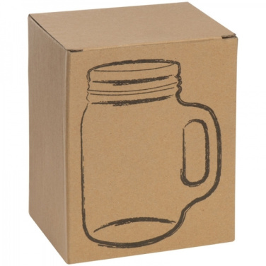 Logo trade corporate gifts image of: Drinking glass with handle and lid TREVISO 450 ml