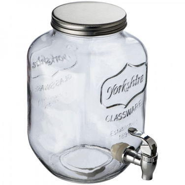 Logo trade promotional gifts image of: Set drink dispenser and glasses ACAPULCO