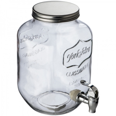Logotrade promotional item image of: Set drink dispenser and glasses ACAPULCO