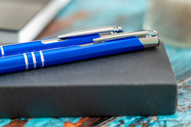 Logotrade promotional giveaways photo of: Metal writing set CLAREMONT