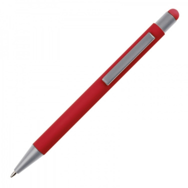 Logotrade promotional product picture of: Metal ballpen touch pen soft touch SALT LAKE CITY