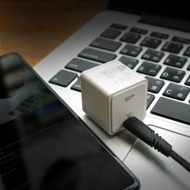 Logo trade promotional merchandise photo of: Silicon Power fast charger QM12
