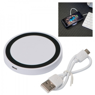 Logo trade promotional gifts picture of: Induction charger KARTHAGO