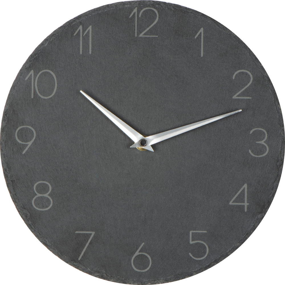 Logotrade corporate gift image of: Slate wall clock GRAZ