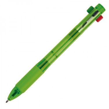 Logo trade corporate gifts image of: Plastic ballpen 4in1 NEAPEL