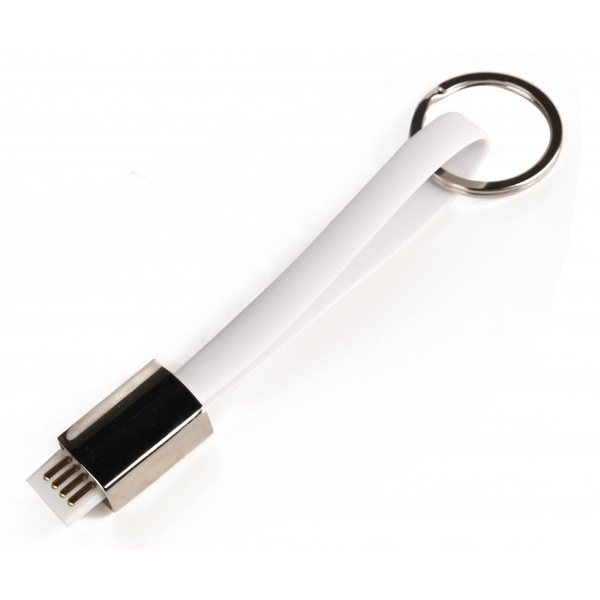 Logotrade promotional product image of: Data transfer cable and keyring