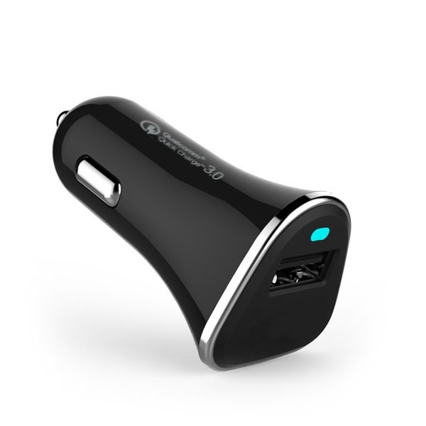 Logo trade promotional gift photo of: Car charger (Qualcomm Quick Charge 3.0)