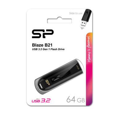Logo trade business gifts image of: Pendrive Silicon Power Blaze B21 3.1
